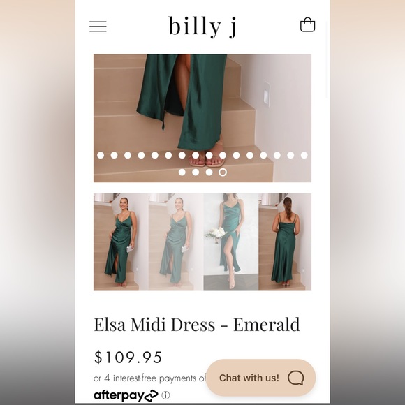 COPY - Billy J Emerald Elsa Midi Dress - Picture 10 of 10
